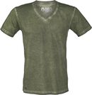 Camiseta Cuello en V Spray Dye, R.E.D. by EMP, Camiseta