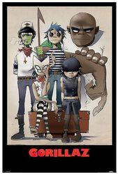 Characters, Gorillaz, Póster