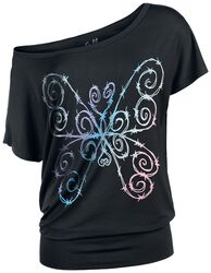 Camiseta Colourful Barbed Wire Butterfly, Full Volume by EMP, Camiseta