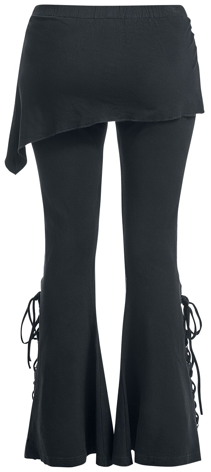 Mango - Leggings neri con spacco sul davanti