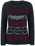 Knitted Skull Sweatshirt, Rock Rebel by EMP, Jersey de punto