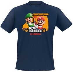 Mario Brothers Plumbing, Super Mario, Camiseta