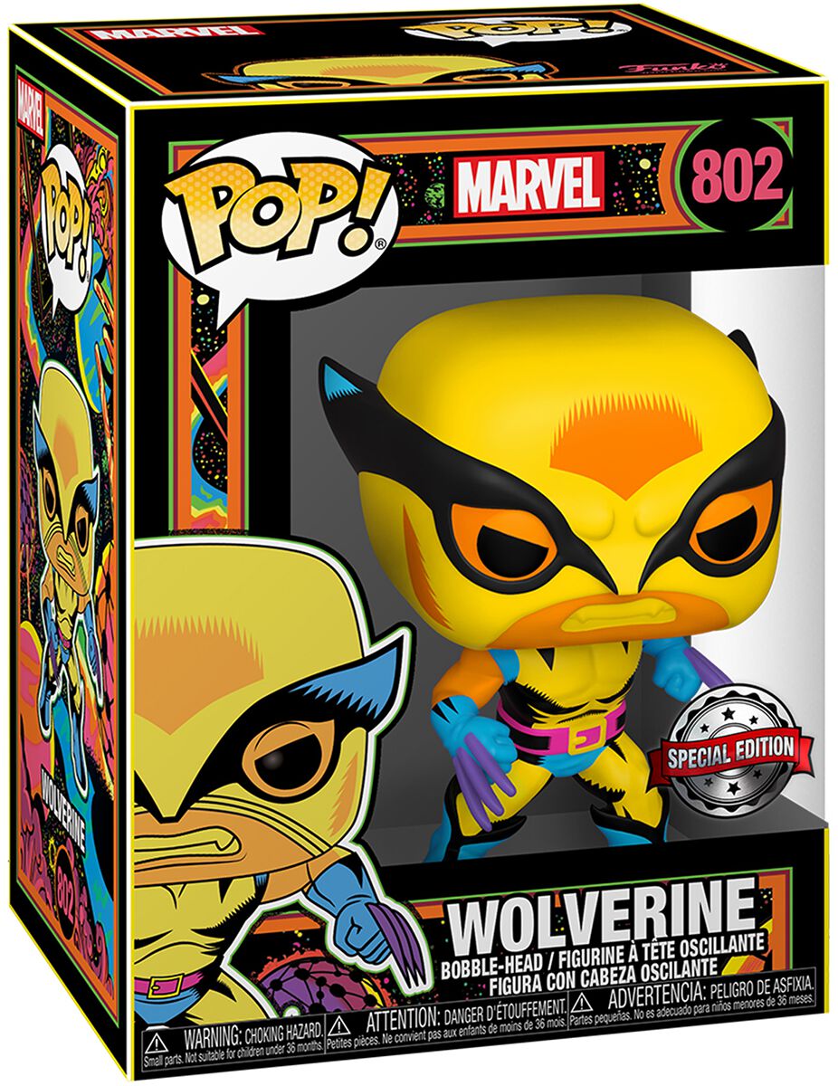 Experto Conjugado Pizza Black Light - Wolverine POP! & Camiseta | Lobezno ¡Funko Pop! | EMP