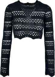 Ladies’ cropped crochet knit, Urban Classics, Sudadera