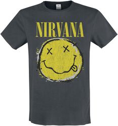 Amplified Collection - Worn Out Smiley, Nirvana, Camiseta