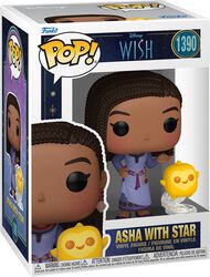 Figura vinilo Asha with Star no. 1390, Wish, ¡Funko Pop!