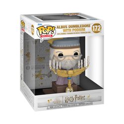 Figura vinilo Albus Dumbledore with Podium (Pop! Deluxe) 172, Harry Potter, ¡Funko Pop!