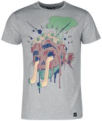 Camiseta con estampado abstracto, R.E.D. by EMP, Camiseta