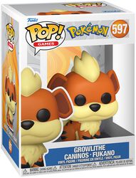 Figura vinilo Growlithe no. 597, Pokémon, ¡Funko Pop!