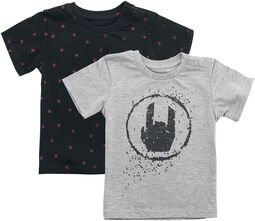 Dos camisetas infantiles negra/gris, EMP Stage Collection, Camiseta