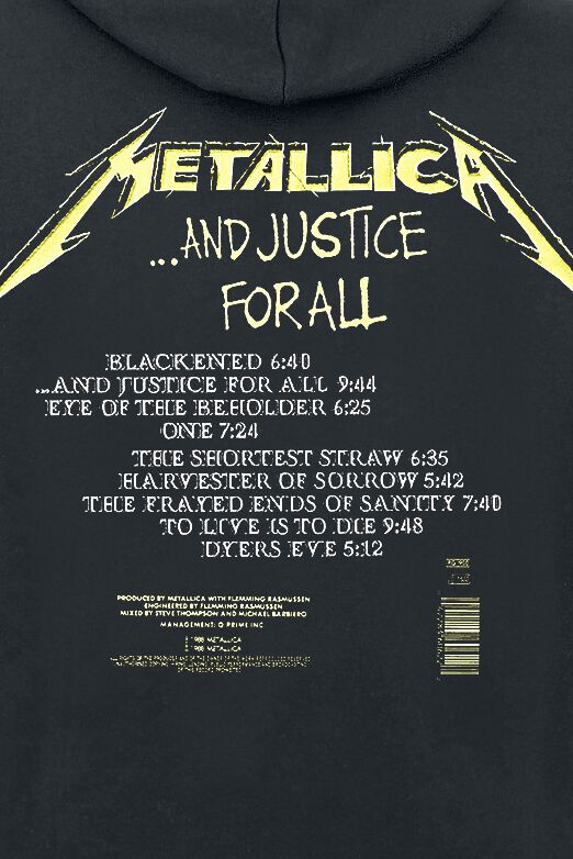 And Justice For All | Metallica Sudadera capucha | EMP