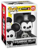 Figura Vinilo Mickey's 90th Anniversary - Steamboat Willie 425, Mickey Mouse, ¡Funko Pop!