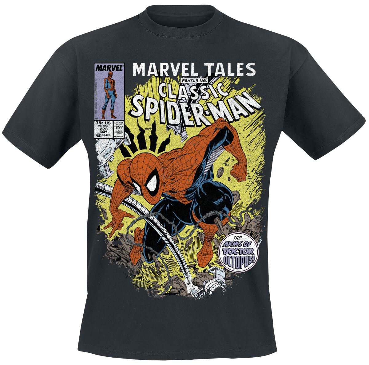 Marvel Comics Playera Spiderman Hombre Comic Battle Spider-Man