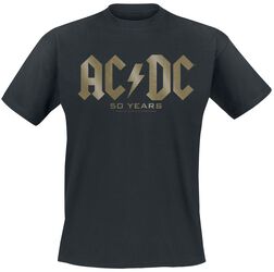 50 Years Logo, AC/DC, Camiseta