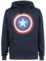 Shield Logo, Capitán América, Sudadera con capucha