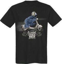 Cookie Monster - Classic cookie biker, Barrio Sesamo, Camiseta