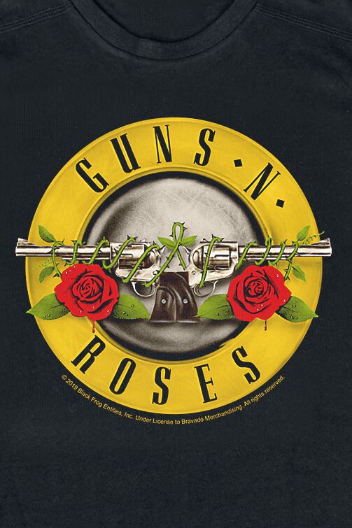 Camiseta Oficial Guns N' Roses Bullets Para Hombre - Algodón Suave, Licencia Oficial, Estampado Clásico