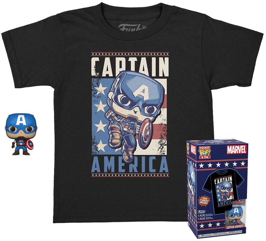 Captain America - Pocket Pop! & Camiseta