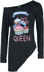 Junk Food Queen, Barrio Sesamo, Camiseta Manga Larga
