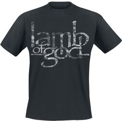 Large Stacked Logo, Lamb Of God, Camiseta