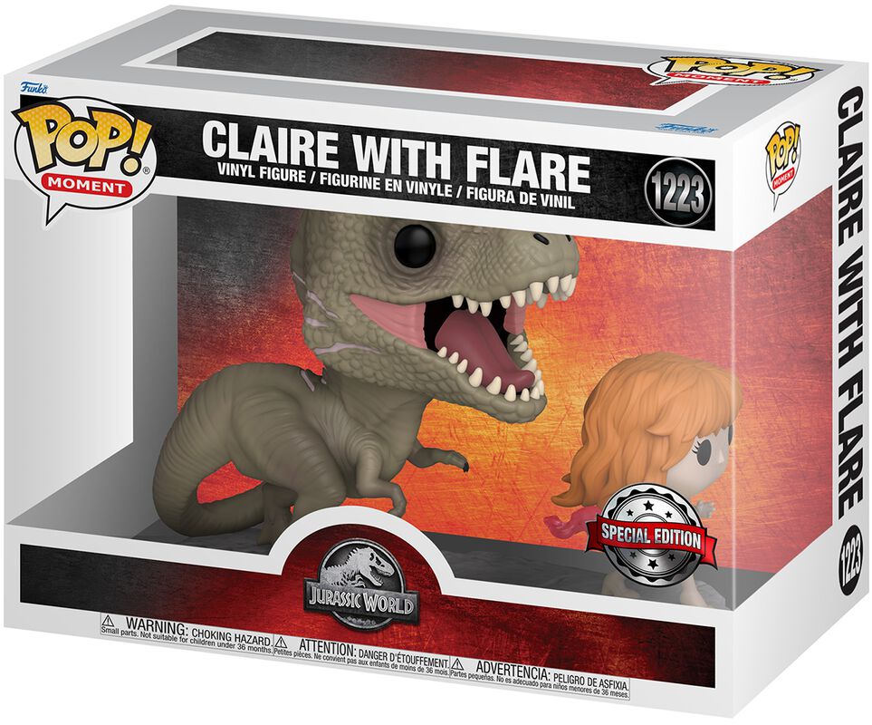 Figura vinilo Jurassic World - Claire with flare (POP! Moment) no. 1223