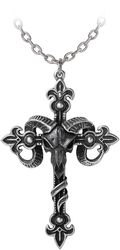 Cross of Baphomet, Alchemy Gothic, Collar
