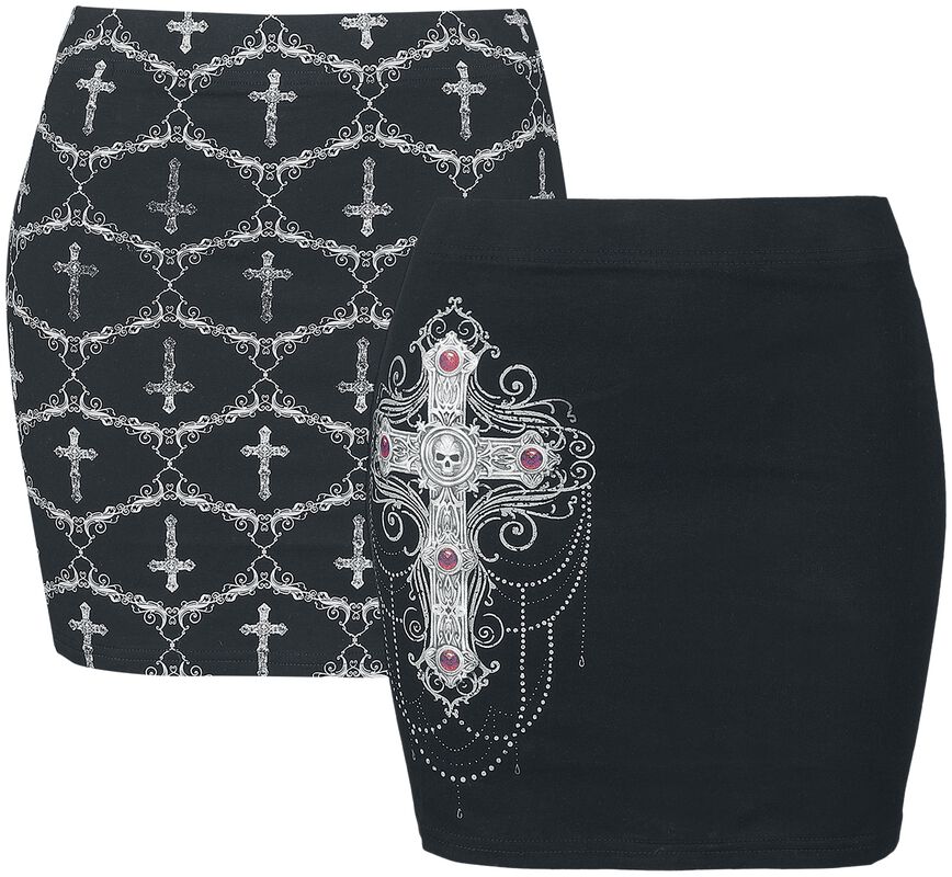 Gothicana X Anne Stokes - doble pack de faldas