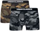 2-Pack Camo Boxer Shorts, Urban Classics, Set de Boxers