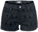 Allover Skull, Black Premium by EMP, Pantalones cortos