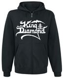 Logo White, King Diamond, Capucha con cremallera
