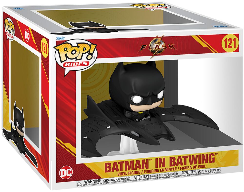 Figura vinilo Batman in Batwing  (Pop! Ride Super Deluxe) no. 121