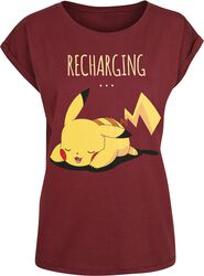Pikachu - Recharging, Pokémon, Camiseta