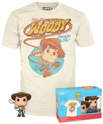 4 - Sheriff Woody - POP! & Camiseta, Toy Story, ¡Funko Pop!