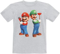 Kids - Plumbing Bros., Super Mario, Camiseta