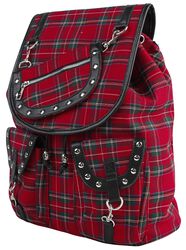 Red Tartan Backpack, Banned, Mochila