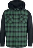 Hooded Checked Flannel, R.E.D. by EMP, Camisa de Franela