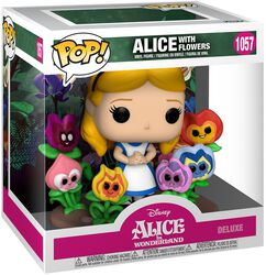 Figura vinilo Alice with Flowers (Deluxe Pop!) 1057, Alicia en el País de las Maravillas, Funko Super Deluxe 