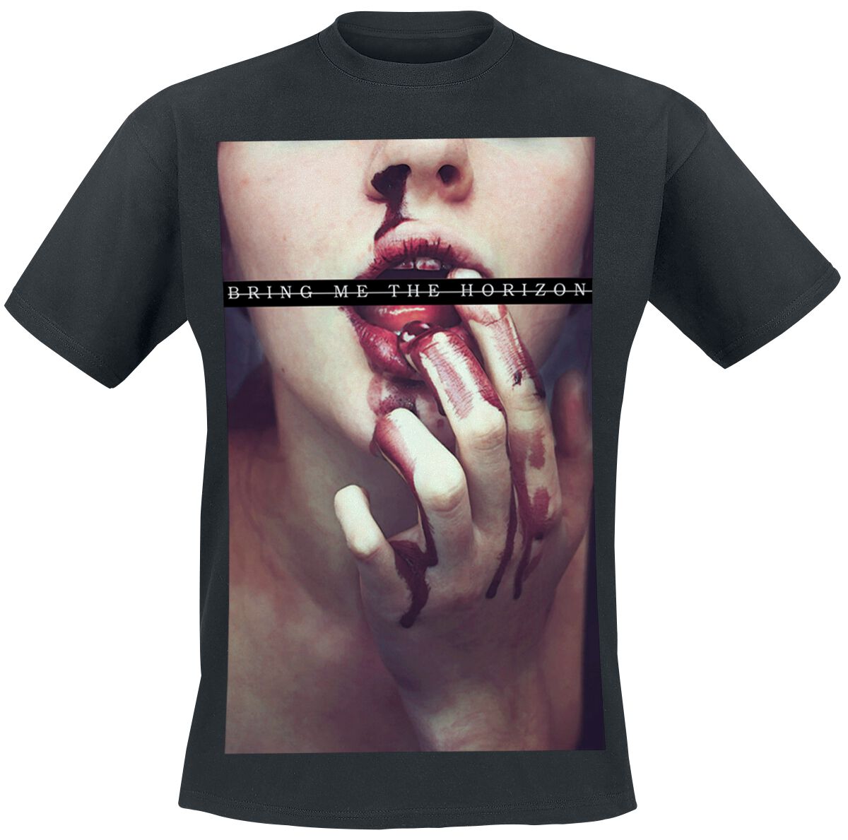 Bring Me The Horizon Bloodlust Mujer Camiseta Negro Regular