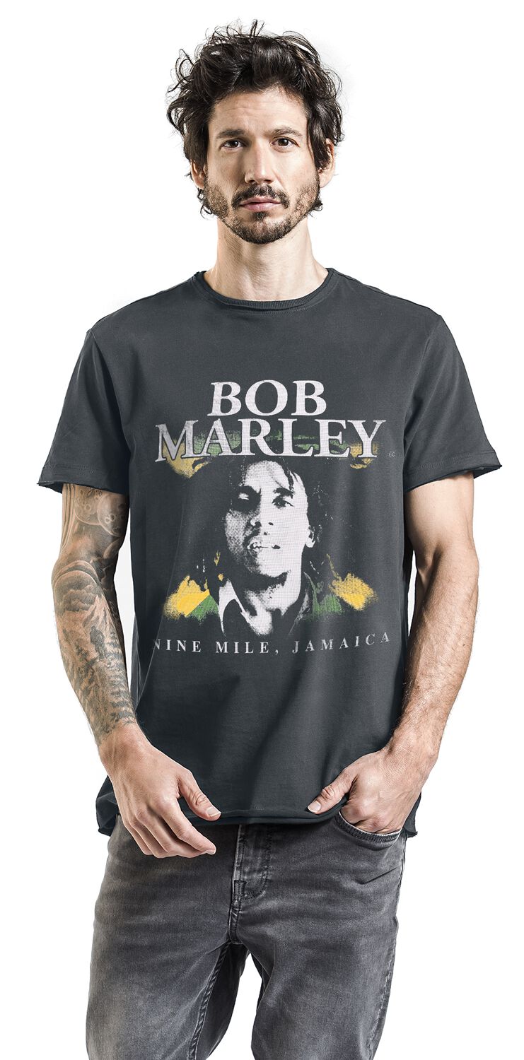 esclavo Odiseo mineral Amplified Collection - Nine Mile | Bob Marley Camiseta | EMP