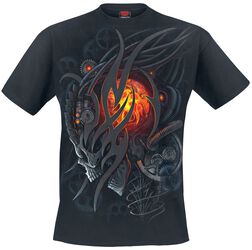 Steampunk Skull, Spiral, Camiseta