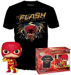 Figura vinilo The Flash POP! & Camiseta no. 1097, The Flash, ¡Funko Pop!