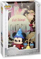 Fantasia Figura vinilo Funko POP! Film poster - Disney 100 - The Sorcerer’s Apprentice Mickey with broom no. 07