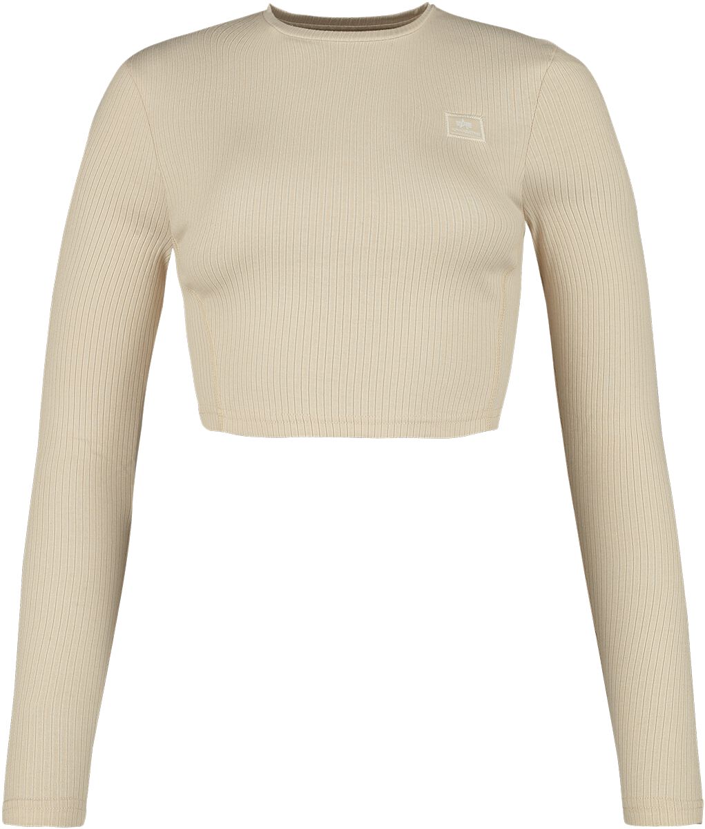 Camiseta Algodón Calidad Camiseta ALPHA INDUSTRIES X-fit Rib T Para Mujer - Corte Ajustado, Cuello Ribeteado Ropa Básica Mujer