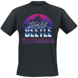 Palm sunset, Blue Beetle, Camiseta