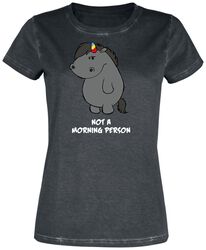 Grumpy Unicorn - Not A Morning Person, Chubby Unicorn, Camiseta