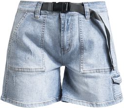 Pantalón corto cómodo con cinturón, R.E.D. by EMP, Pantalones cortos
