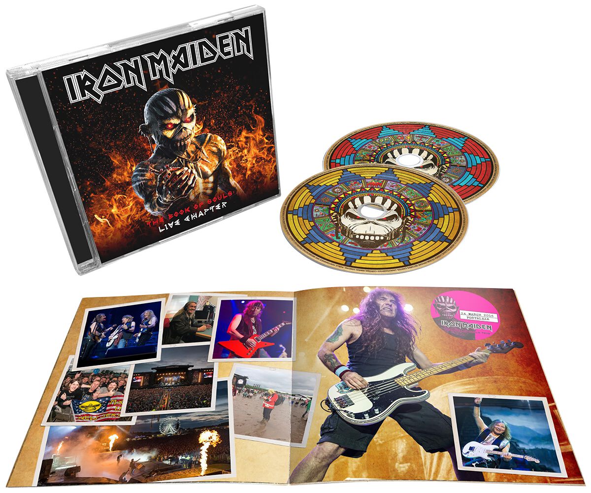 Iron Maiden The Book Of Souls Maglietta Burnout Uomo (NS8370 Iron Maiden The Book Of Souls Maglietta Burnout Uomo (NS8370