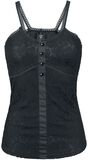 Top Lace Button, Gothicana by EMP, Top