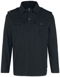 Jersey Polo Shirt Willis Long Sleeve, Brandit, Camiseta Manga Larga