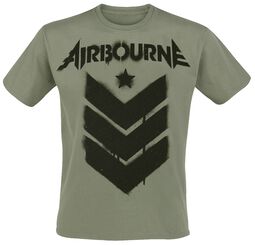 Stencil Stripes, Airbourne, Camiseta